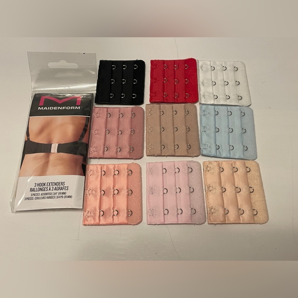 12 pieces 3-hook bra extenders